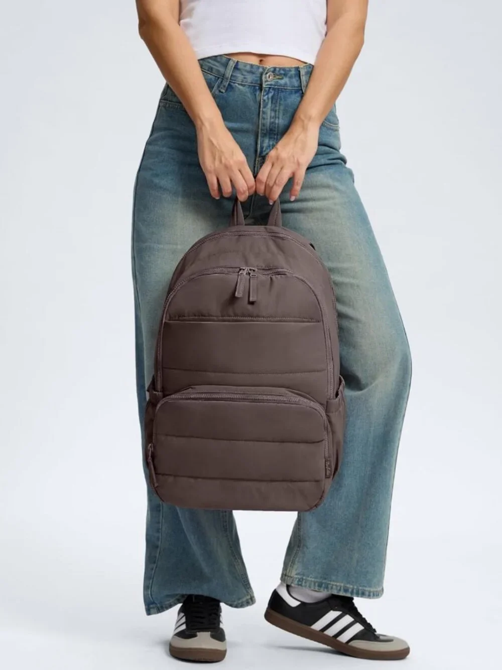 Stylish Quilted Travel Backpack for Women, 15.6 display picture 1